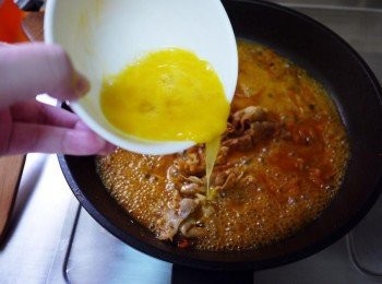step4: 接著下蛋液，