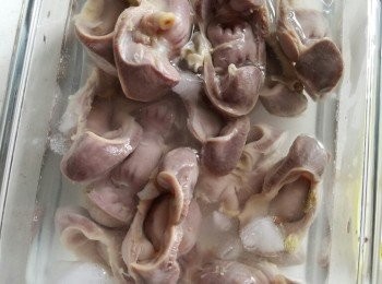 step3: 浸冰水到凍，瀝乾水分。