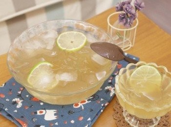 step7: 晶瑩剔透的檸檬愛玉~~ 想不想清涼一下呀&gt;////