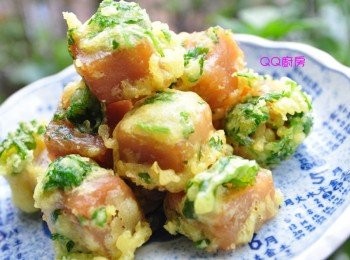 step9: 一塊塊的堆疊擺盤，象徵著步步高升！