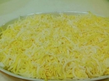 step9: 最上層舖上起絲司