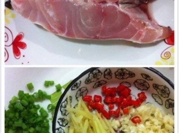 step1: 將石斑魚肉洗淨，瀝乾水分待用。