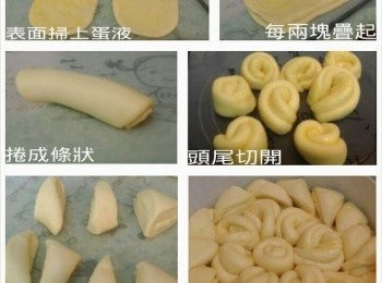 step6: 把麵團整形後放進8寸蛋糕摸裏，在麵團表面噴少許水再用保鮮膜包著存放在温暖的地方進行第二次發酵1小時 。