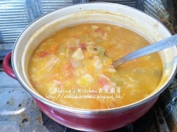 step11: 將雜菜湯盛上碗或杯內 , 灑上黑胡椒碎即可