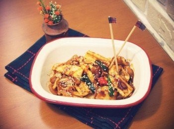 step5: 韓式辣炒魷魚~~~~ 火辣登場))))))