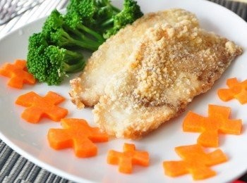 step3: 將香酥的魚片擺盤備用