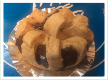 step6: 由左至右卷埋，發酵至一倍大。