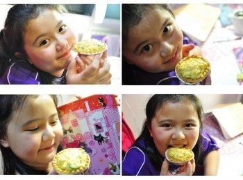 step9: 女兒放學時最佳的小點!吃的開心，媽咪就開♥啦!