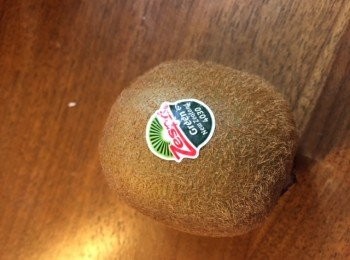 step1: 將奇異果切粒放入冰櫃雪至冰粒