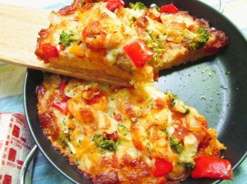 小鐵鍋焗烤米pizza