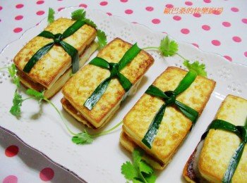 【海鮮年菜】~黃金磚~鮑魚沙拉夾心豆腐