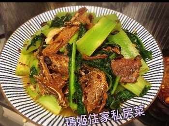 萵筍炒豆豉鯪魚