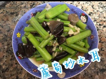 蘆筍炒木耳-有營小菜