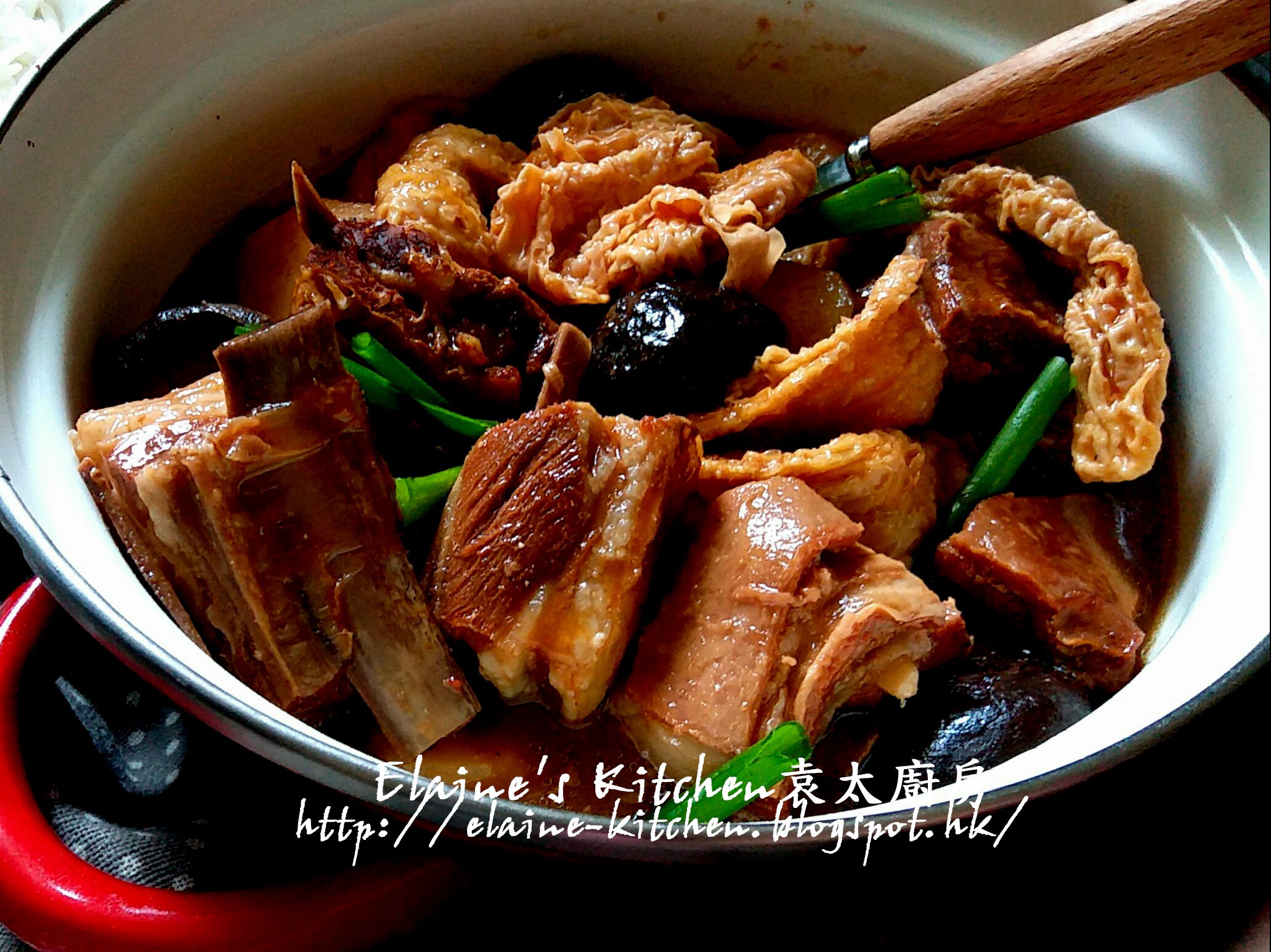 冬至料理 - 《枝竹羊腩煲》食譜、做法 | 安彥料理的Cook1Cook食譜分享