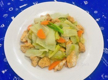 油豆腐炒天津大白菜