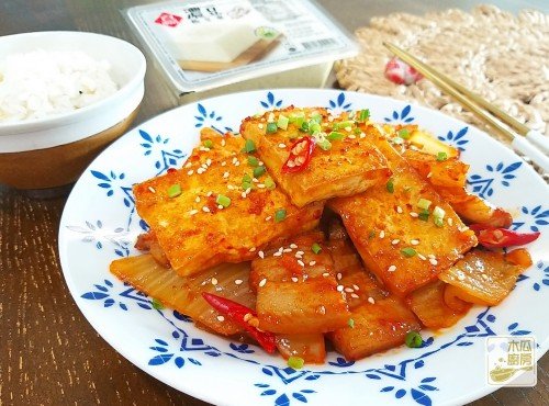 韓式泡菜豬肉煎豆腐