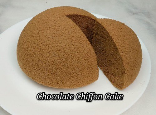軟綿綿的巧克力燙麵戚風蛋糕(6寸)