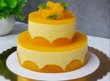雙層芒果慕絲蛋糕