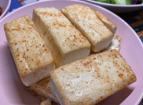 簡易香煎豆腐 (可素食)