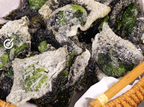 芫荽米紙紫菜酥 Deep fry coriander, rice paper and seaweed