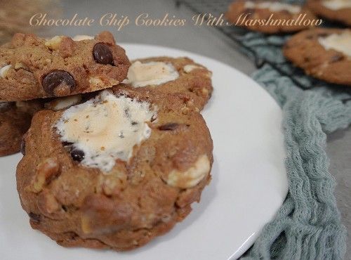 [4K影片]超人氣｜美式棉花糖軟曲奇Chocolate Chip Cookies With Marshmallow