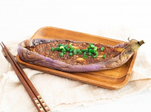 微波爐食譜｜蒜香烤茄子 Eggplant in garlic sauce