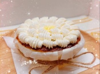 流心柚子醬巴斯克焦香芝士蛋糕