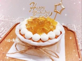 流心柚子醬巴斯克焦香芝士蛋糕