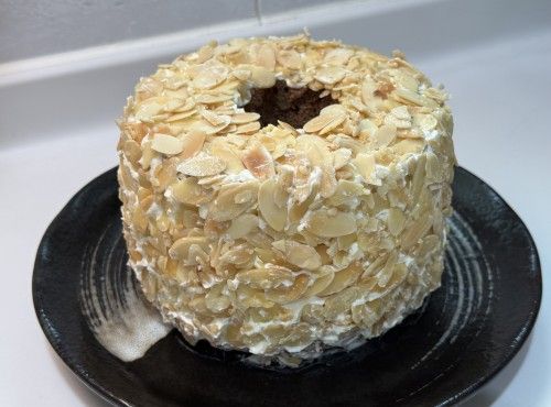 杏仁片海鹽奶油朱古力戚風蛋糕