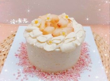 雙重水蜜桃忌廉夾餡烏龍茶海綿蛋糕