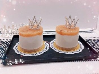 水蜜桃果醬流心牛奶慕絲蛋糕