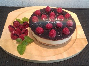 雜莓芝士蛋糕( 免焗)