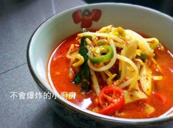韓式爽辣肉碎黃豆芽湯