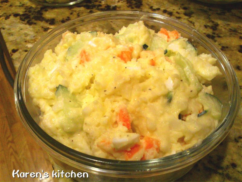 日式馬鈴薯沙拉食譜 做法 Karen Ling的cook1cook食譜分享