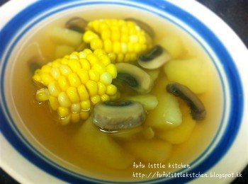 素湯 - 土豆栗米磨菇湯