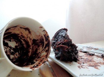 2分鐘 - 微波爐巧克力杯子蛋糕