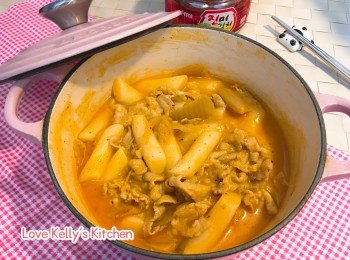 [韓式美食] 韓式泡菜肉片炒年糕