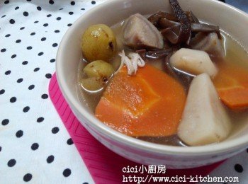  cici靚靚湯水: 油甘子木耳馬蹄牛蒡湯 －Staub煮理