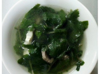 珍珠菜肉片湯