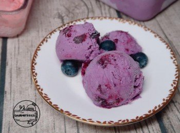 藍莓冰淇淋（免冰淇淋機）