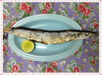簡易鹽焗秋刀魚
