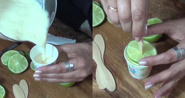 她把冰淇淋棍插在檸檬片上，隨後做出的東西讓孩子們直流口水(5/6)