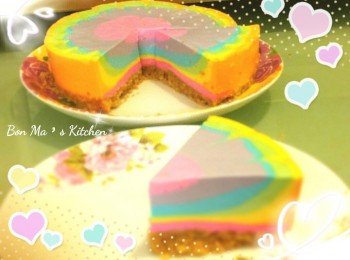 彩虹芝士凍餅6吋模