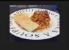 蕃茄肉醬意粉配蒜蓉包