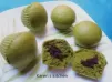 蒸抹茶豆沙包