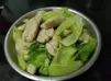雞油生菜炒咸雞