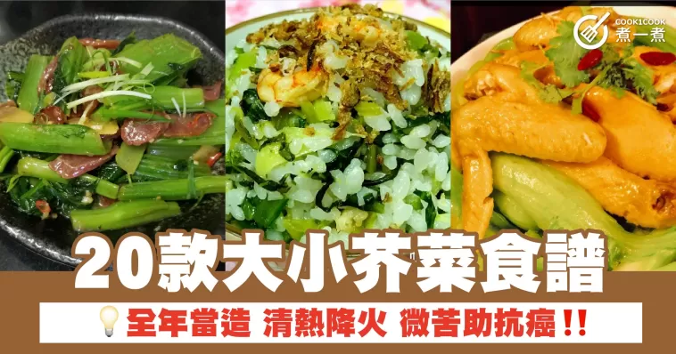 20款大小芥菜食譜 全年當造 清熱降火 微苦助抗癌