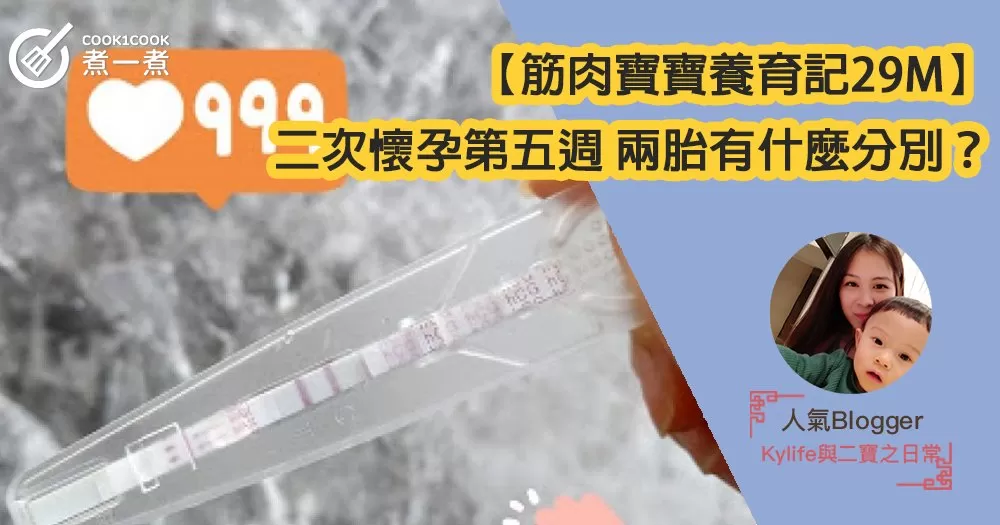 【筋肉寶寶養育記29M】二次懷孕第五週！兩胎有什麼分別？