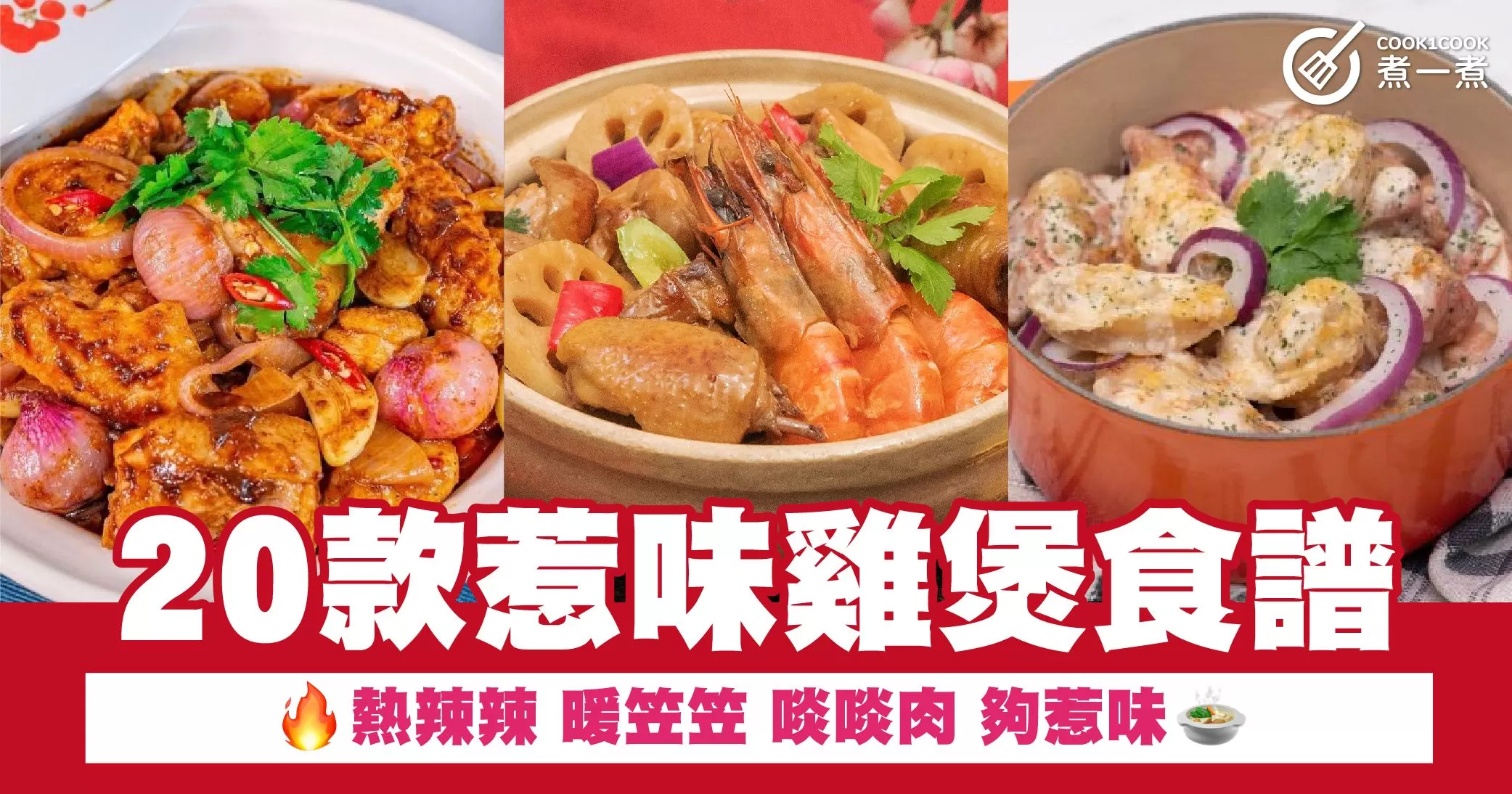 20款惹味雞煲食譜 熱辣辣 暖笠笠 啖啖肉 夠惹味