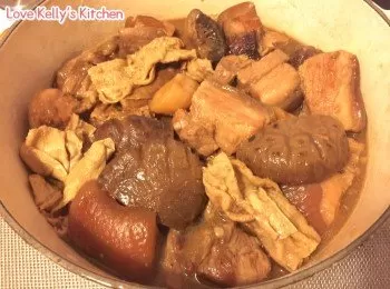 冬菇枝竹馬蹄炆腩肉